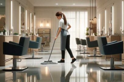 Уборка в парикмахерской, салонах красоты и барбершопах